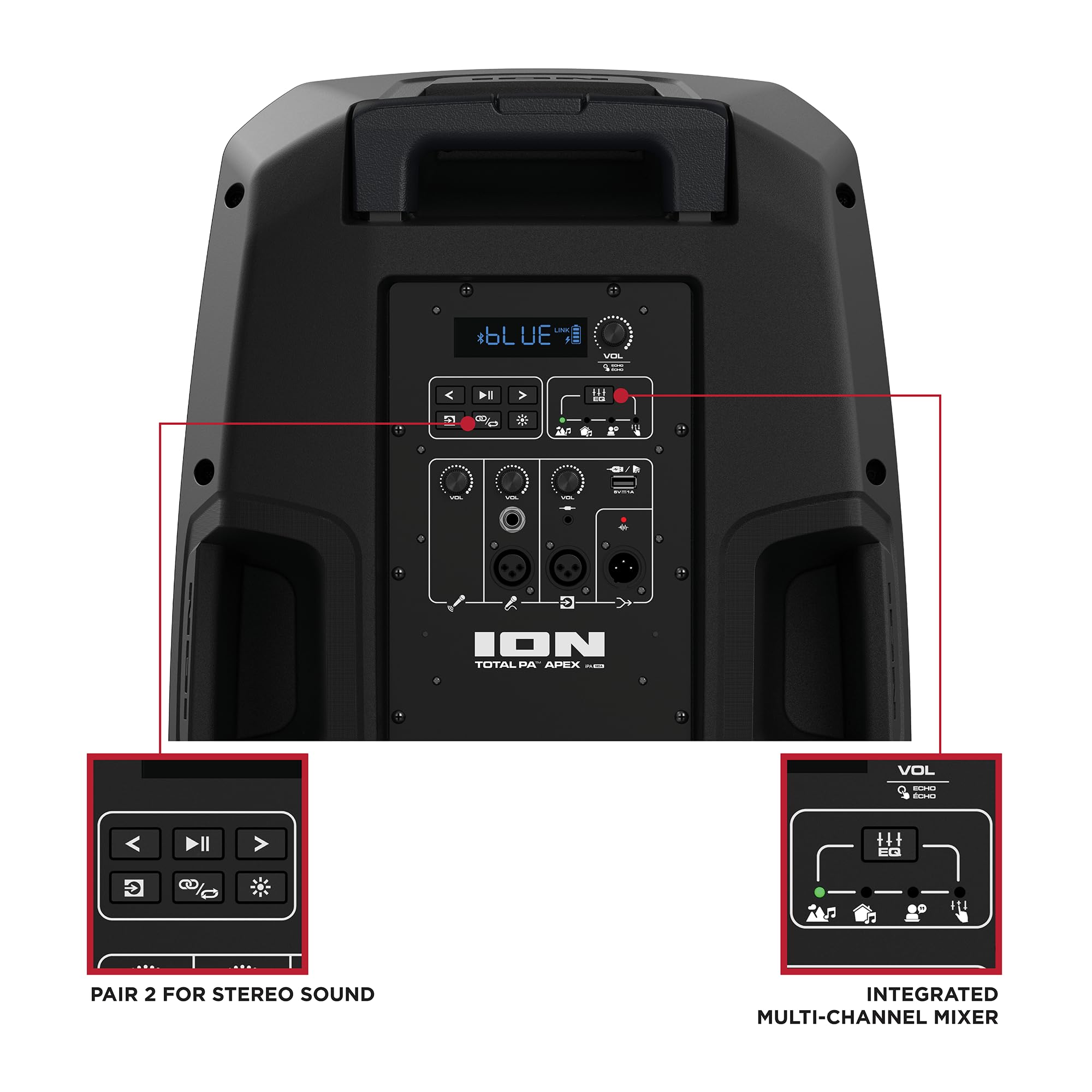 Amazon.com: ION Audio Total PA APEX Battery-Powered Wireless High
